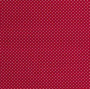 Popeline Punkte "rot"