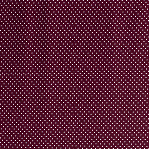 Popeline Punkte "bordeaux"
