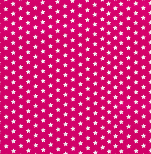 Popeline Sterne "fuchsia"