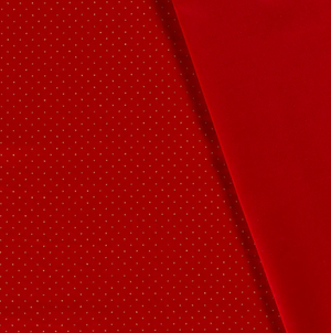 Popeline goldene Punkte "rot"