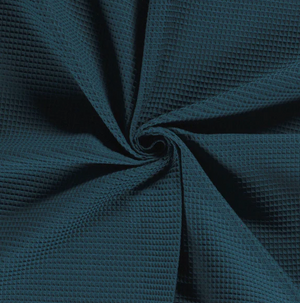 Waffelpiqué "petrol"