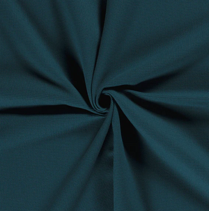 Waffelpiqué "petrol"