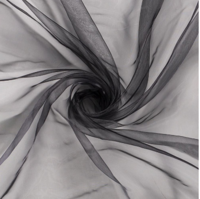 Organza "schwarz"
