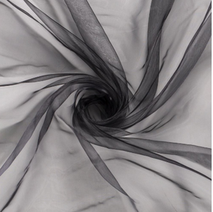 Organza "schwarz"