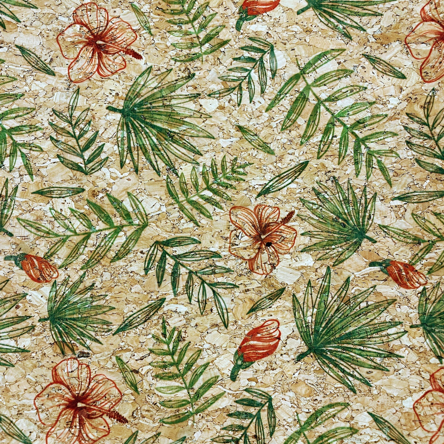 Kork Blumen "beige"