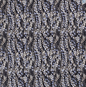 Viskose Crepe Punkte "marine"