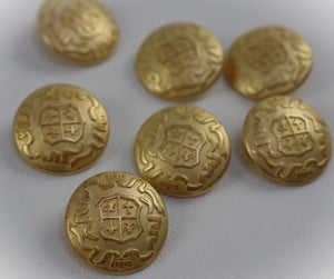 Knopf Wappen "gold"