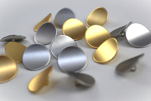 raffinierter Knopf gewölbt