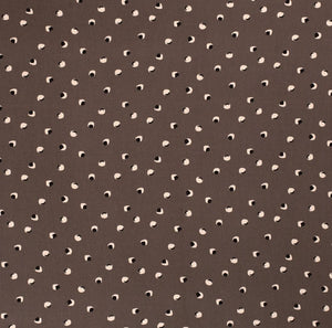 Viskose Borken Crepe Punkte "braun"