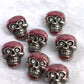 Knopf Totenkopf "farbig"