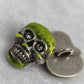 Knopf Totenkopf "farbig"