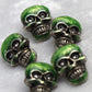 Knopf Totenkopf "farbig"