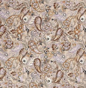 Viskose Popeline abstrakt "beige"