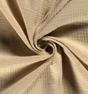 Musselin uni "beige"