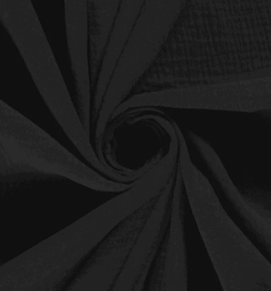 Musselin uni "schwarz"