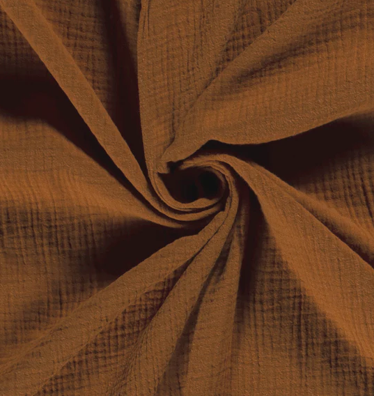 Musselin uni "karamell"