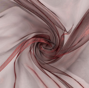 Organza "weinrot"