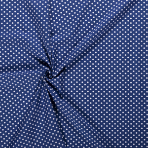 Popeline Punkte "blau"