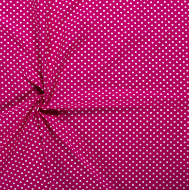 Popeline Punkte "pink"