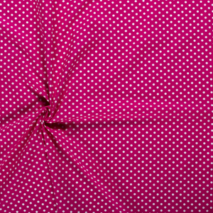 Popeline Punkte "pink"