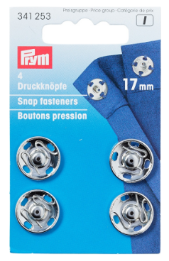 Prym Druckknöpfe zum Annähen  17mm "silber"