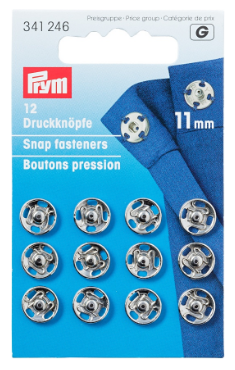 Prym Druckknöpfe zum Annähen 11mm "silber"