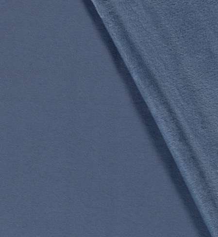 Alpenfleece uni "indigoblau"