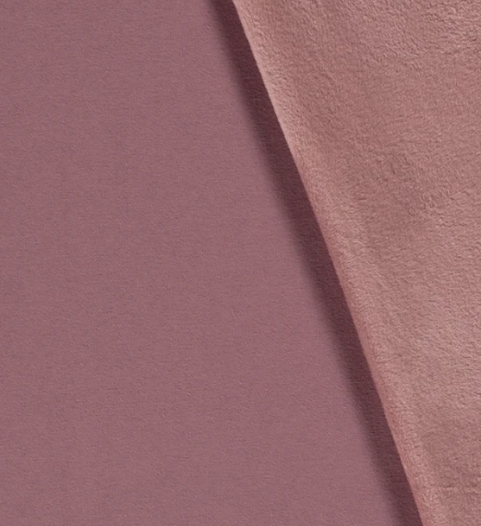 Alpenfleece uni "altrosa"