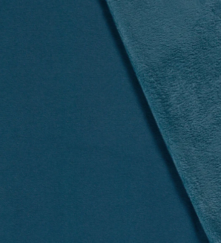 Alpenfleece uni "petrol"
