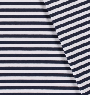 Jersey Streifen "marine"