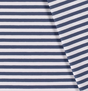 Jersey Streifen "indigoblau"