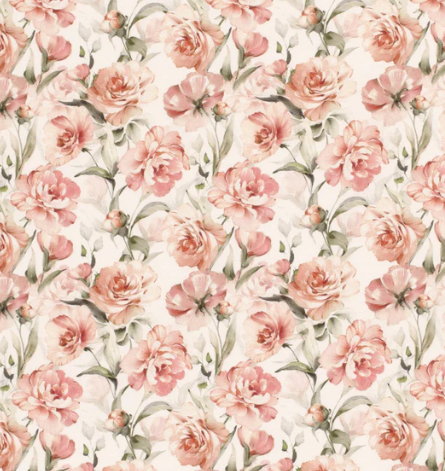 Jersey Blumen "wollweiss"