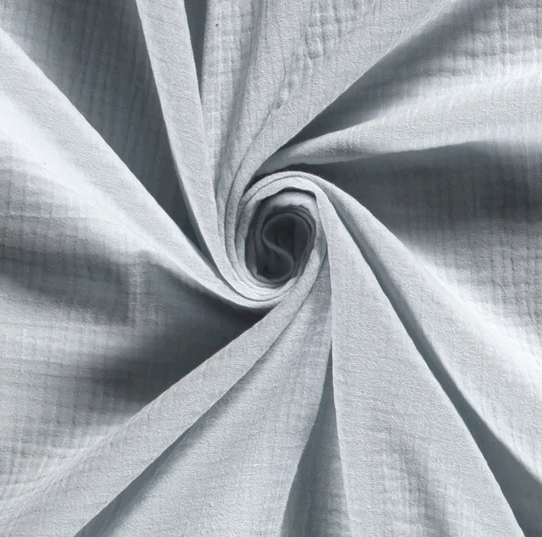 Musselin uni "hellblau"