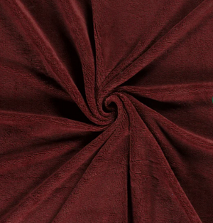 Bambus Fleece "bordeaux"