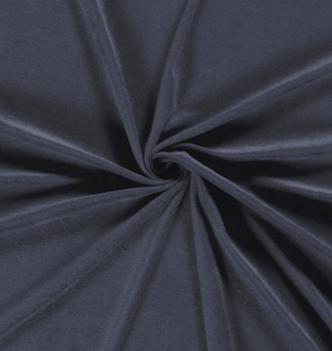 Frottee stretch "stahlblau"