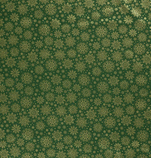 Popeline Eisblumen "grün"