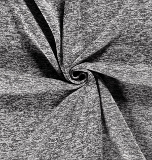 Sweat gebürstet, melange "hellgrau"