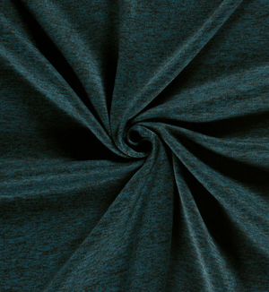 Sweat gebürstet, melange "petrol"