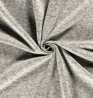 Sweat gebürstet, melange "wollweiss"