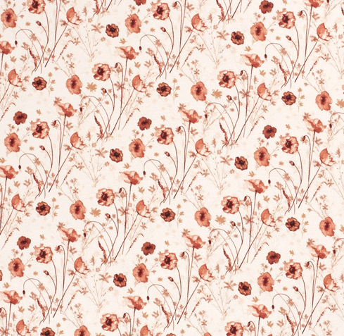 Jersey Blumen "écru"
