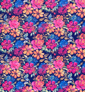 Sweat Blumen "marine"