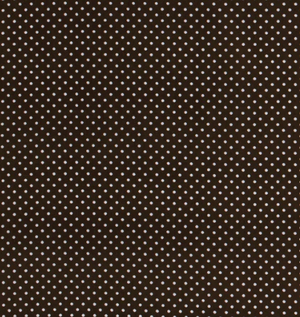 Popeline Punkte "braun"