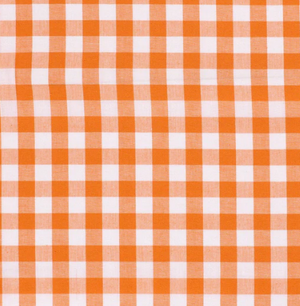 Popeline Karo "orange"