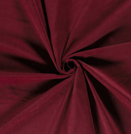 Feincord uni "bordeaux"