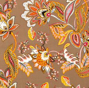 Viskose Jersey Paisley "taupe-grau"