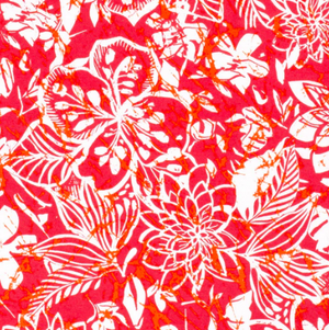 Viskose Jersey Blumen "coral"