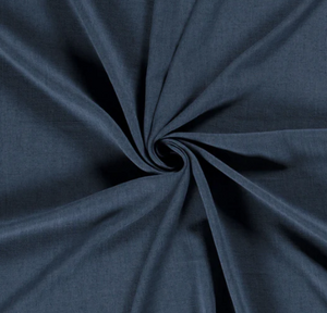 Viskose-Leinen uni "indigoblau"