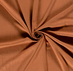 Viskose-Leinen uni "rostbraun"