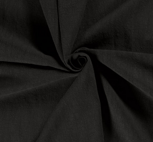 Ramie Leinen gewaschen "schwarz"