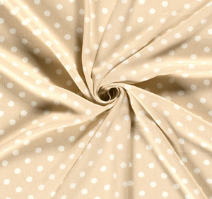 Viskose Borken Crepe Punkte "beige"